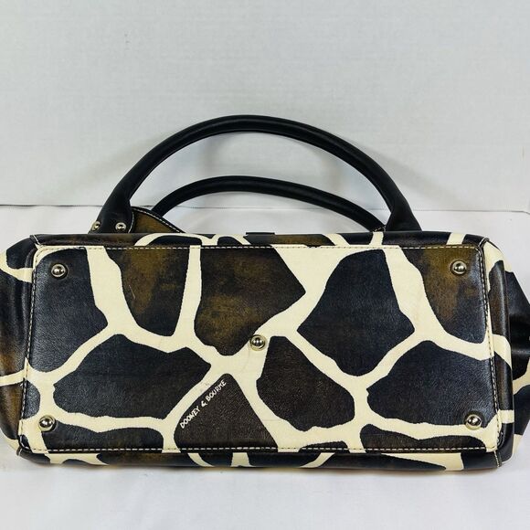 Vintage Dooney & Bourke Medium Logo Lock Stachel Purse Handbag GI358 Giraffe - Picture 13 of 16